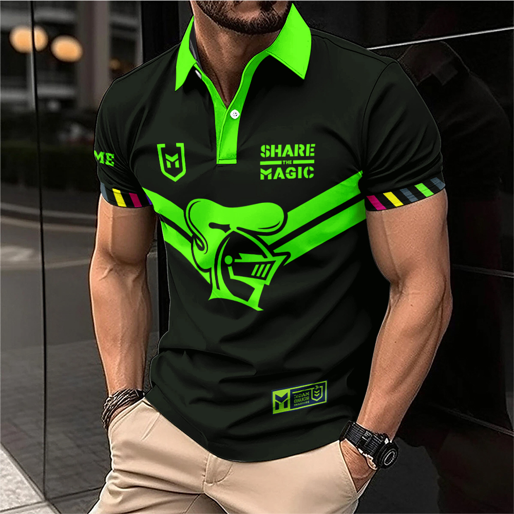 Auspiritmerch Newcastle Knights x Magic Round Personalized Polo Shirt Gift For Fans