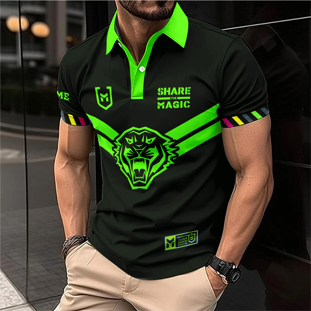 Auspiritmerch Wests Tigers x Magic Round Personalized Polo Shirt Gift For Fans