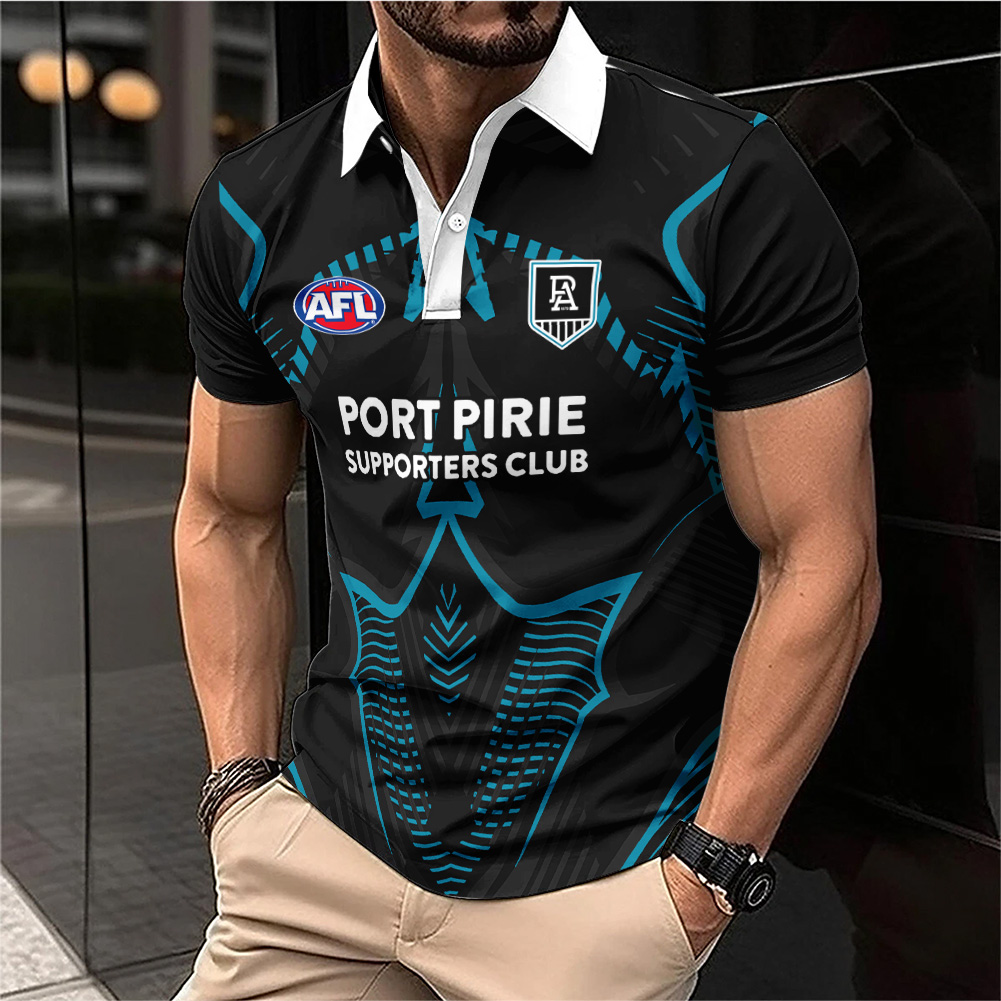 Auspiritmerch Port Adelaide Personalized Polo Shirt Gift For Fans