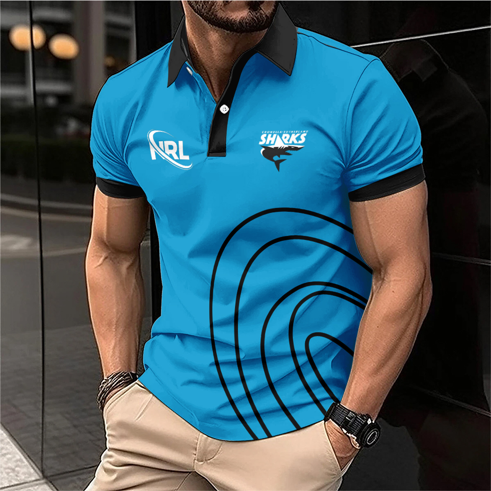 Auspiritmerch Cronulla-Sutherland Sharks Personalized Polo Shirt Gift For Fans