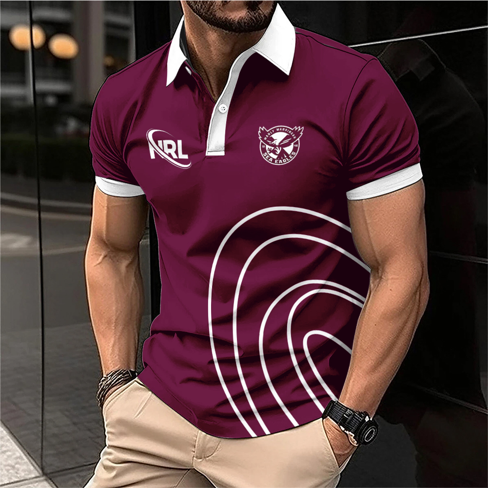Auspiritmerch Manly Warringah Sea Eagles Personalized Polo Shirt Gift For Fans