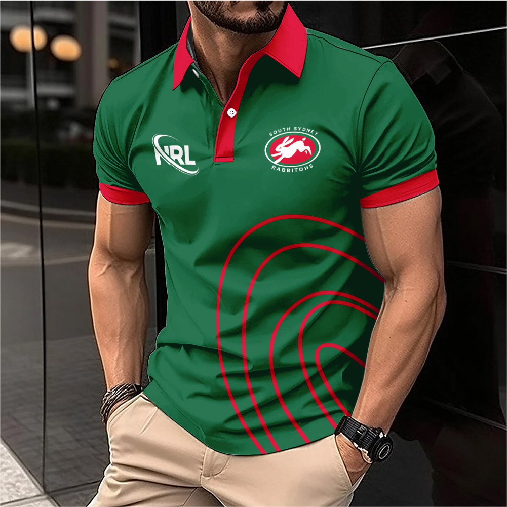 Auspiritmerch South Sydney Rabbitohs Personalized Polo Shirt Gift For Fans