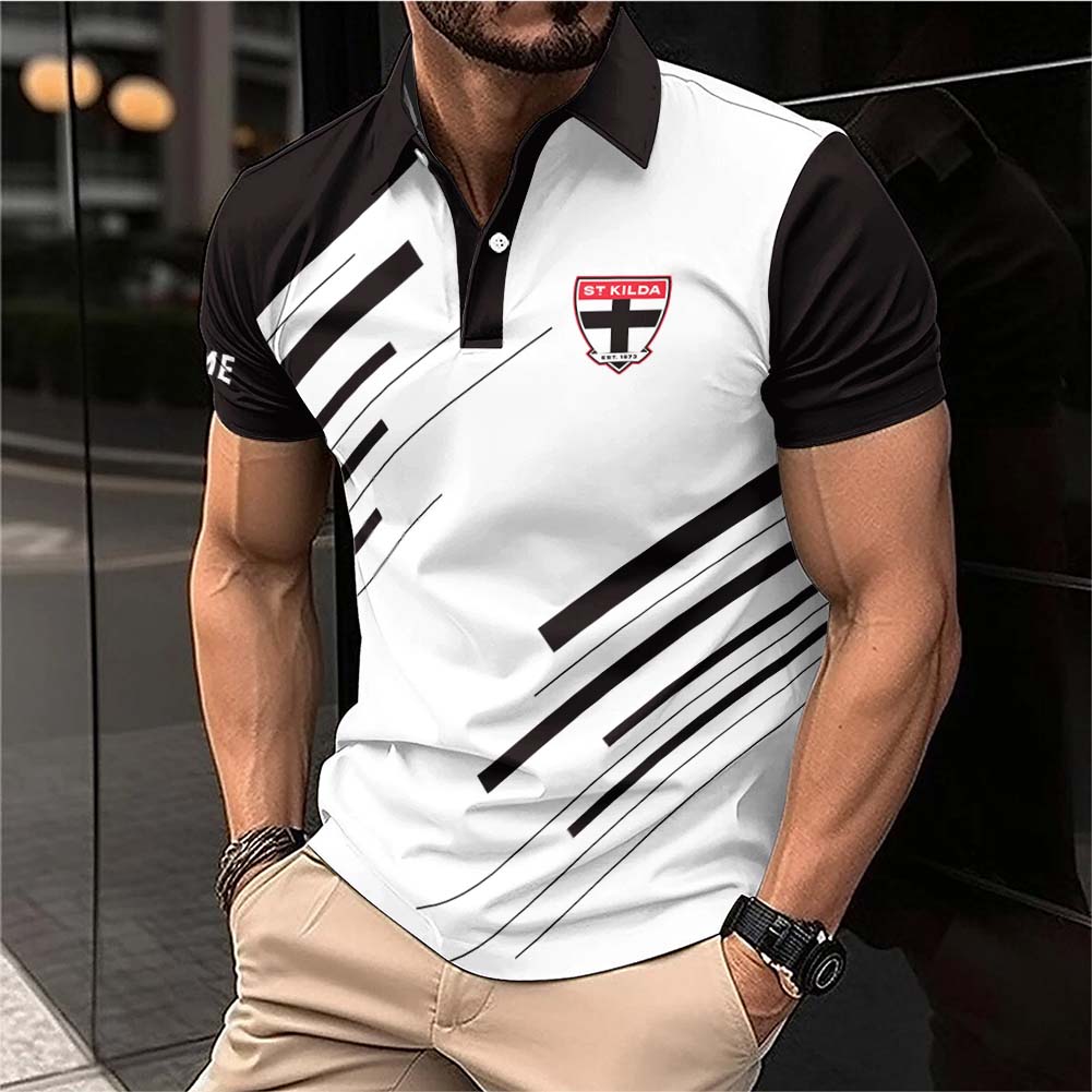 Auspiritmerch St Kilda Saints Personalized Polo Shirt Gift For Fans