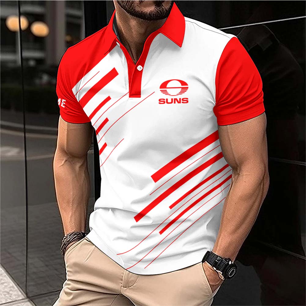 Auspiritmerch Gold Coast Suns Personalized Polo Shirt Gift For Fans