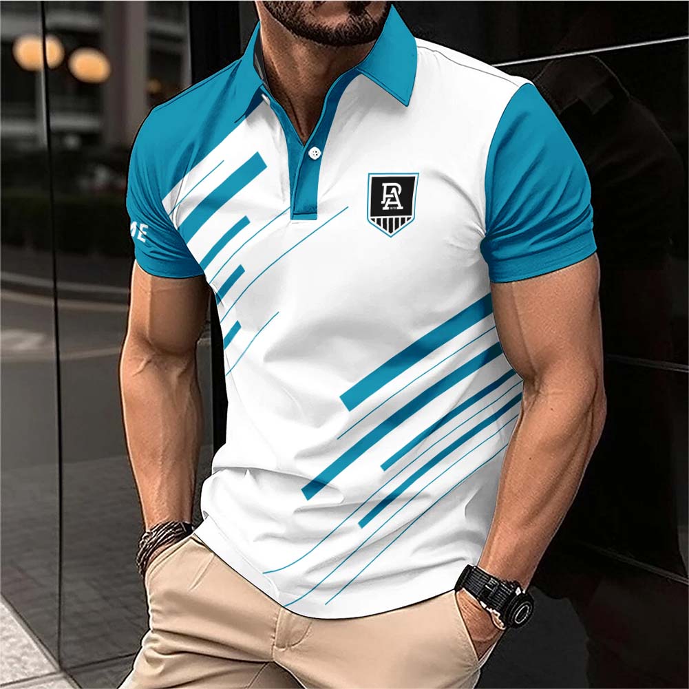 Auspiritmerch Port Adelaide Personalized Polo Shirt Gift For Fans