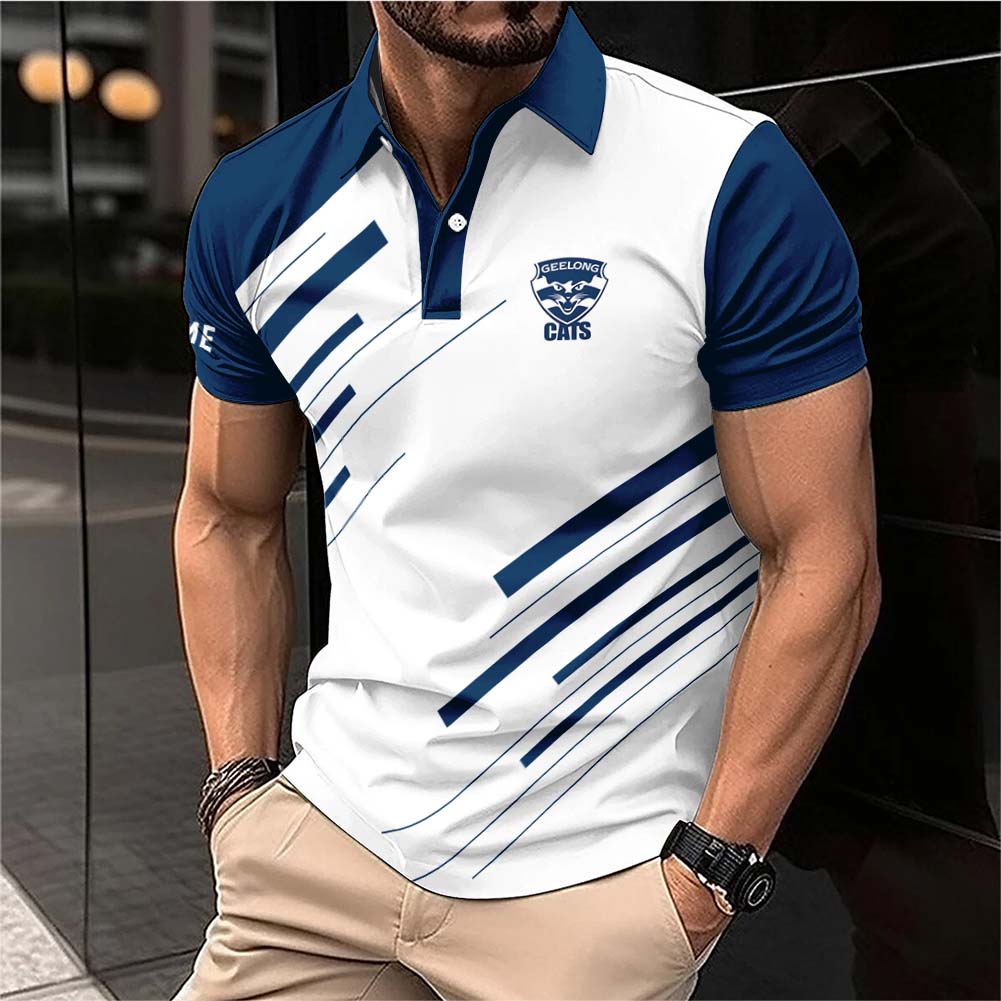 Auspiritmerch Geelong Cats Personalized Polo Shirt Gift For Fans