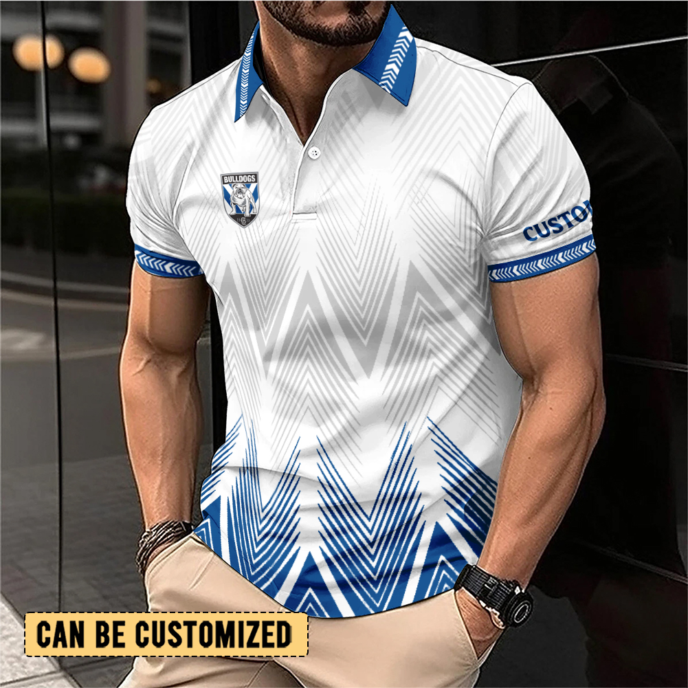 Auspiritmerch Canterbury-Bankstown Bulldogs Personalized Polo Shirt Gift For Fans