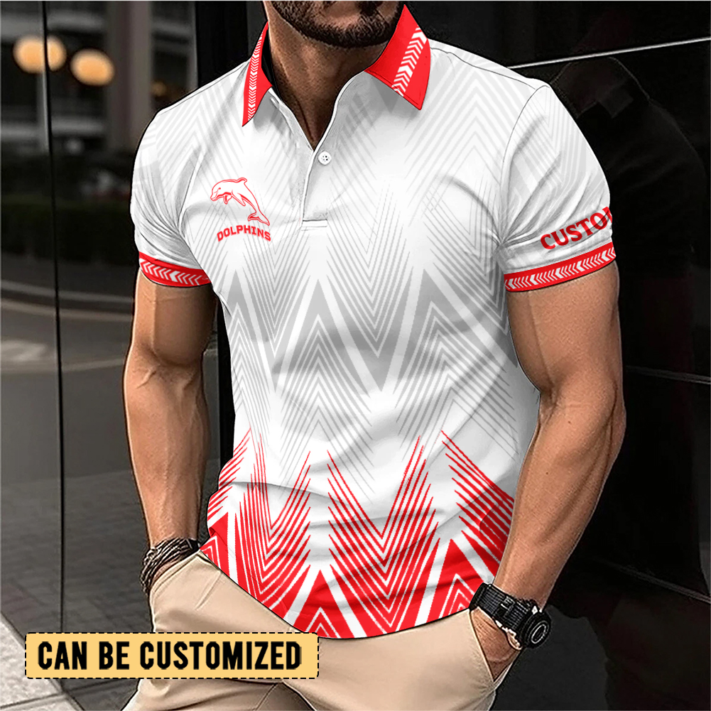 Auspiritmerch Dolphins Personalized Polo Shirt Gift For Fans