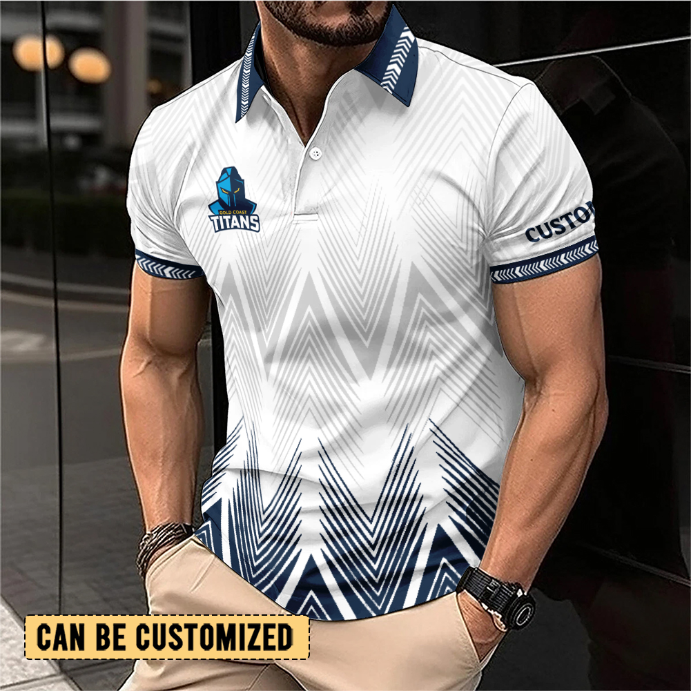 Auspiritmerch Gold Coast Titans Personalized Polo Shirt Gift For Fans