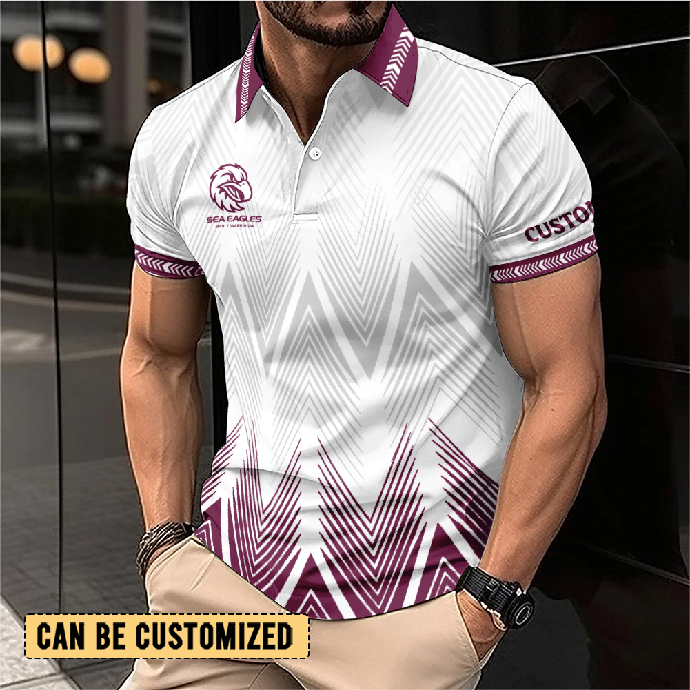 Auspiritmerch Manly Warringah Sea Eagles Personalized Polo Shirt Gift For Fans