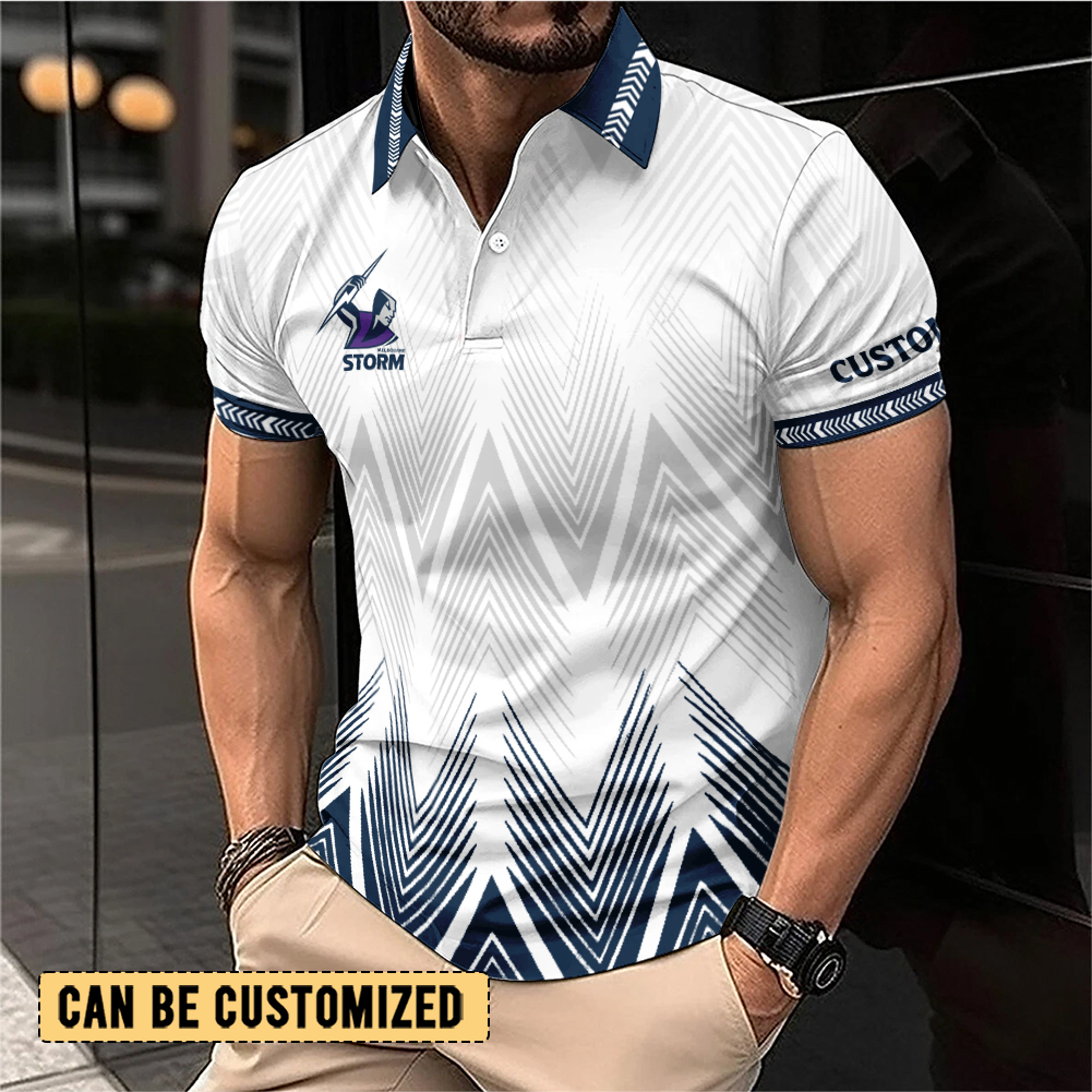 Auspiritmerch Melbourne Storm Personalized Polo Shirt Gift For Fans