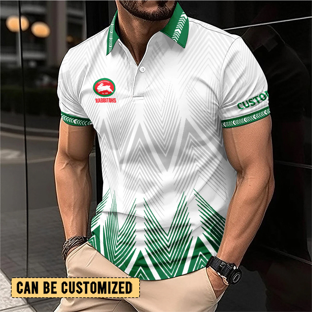 Auspiritmerch South Sydney Rabbitohs Personalized Polo Shirt Gift For Fans