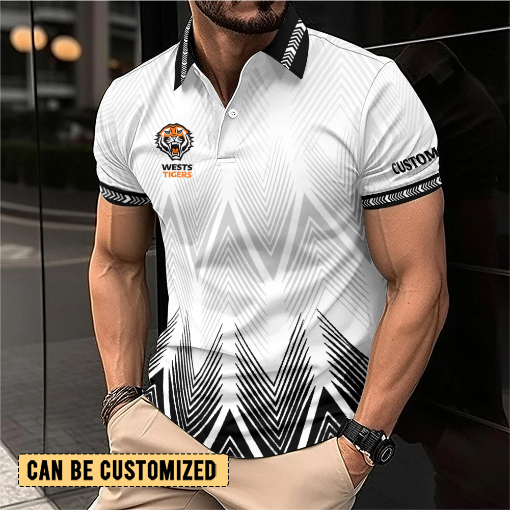 Auspiritmerch Wests Tigers Personalized Polo Shirt Gift For Fans