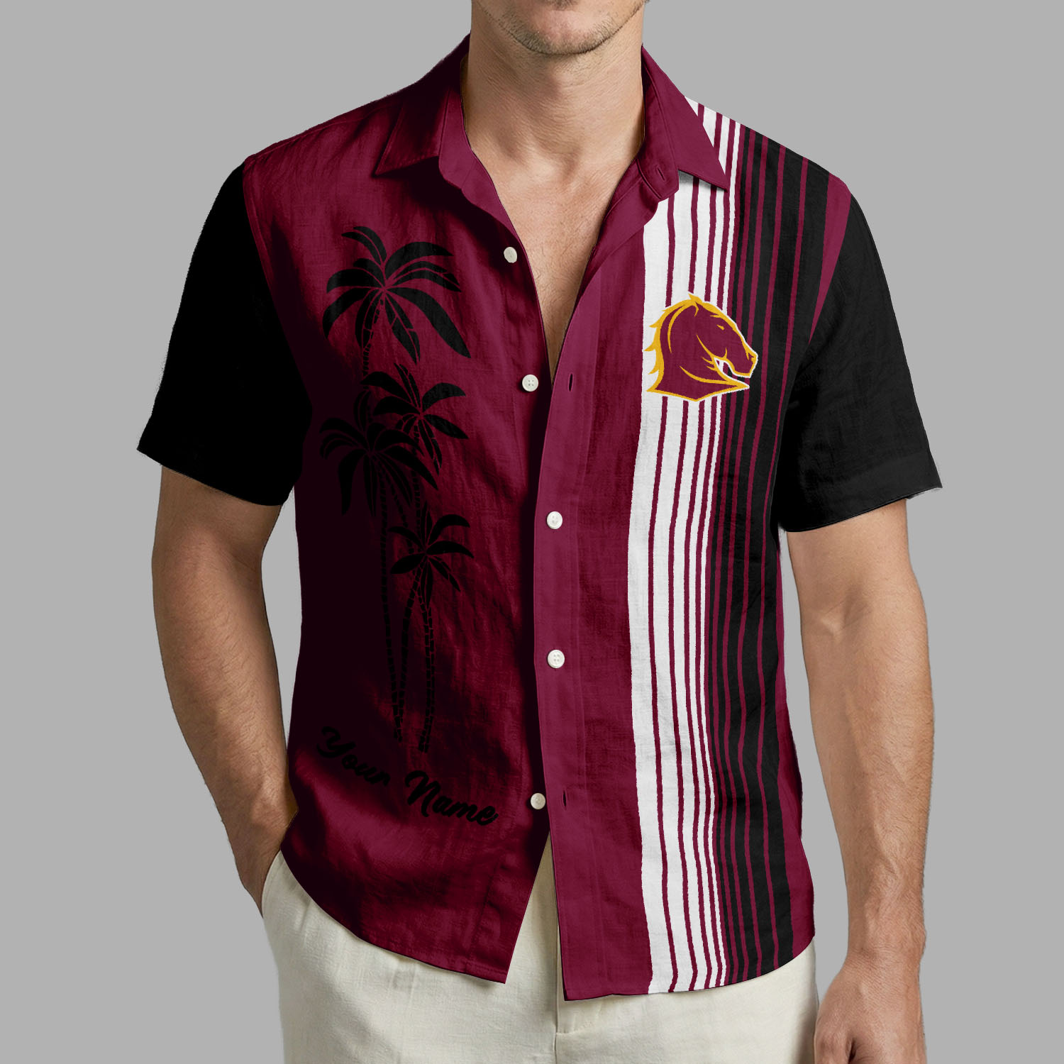 Auspiritmerch Brisbane Broncos Personalized Hawaiian Shirt Gift For Fans
