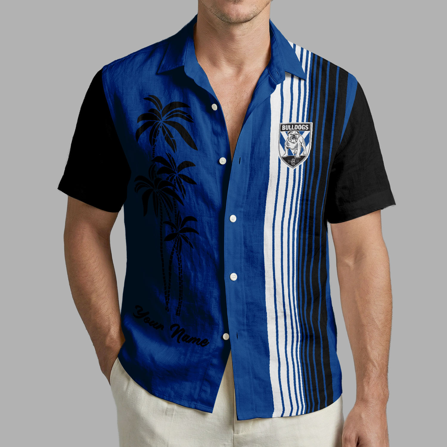 Auspiritmerch Canterbury-Bankstown Bulldogs Personalized Hawaiian Shirt Gift For Fans