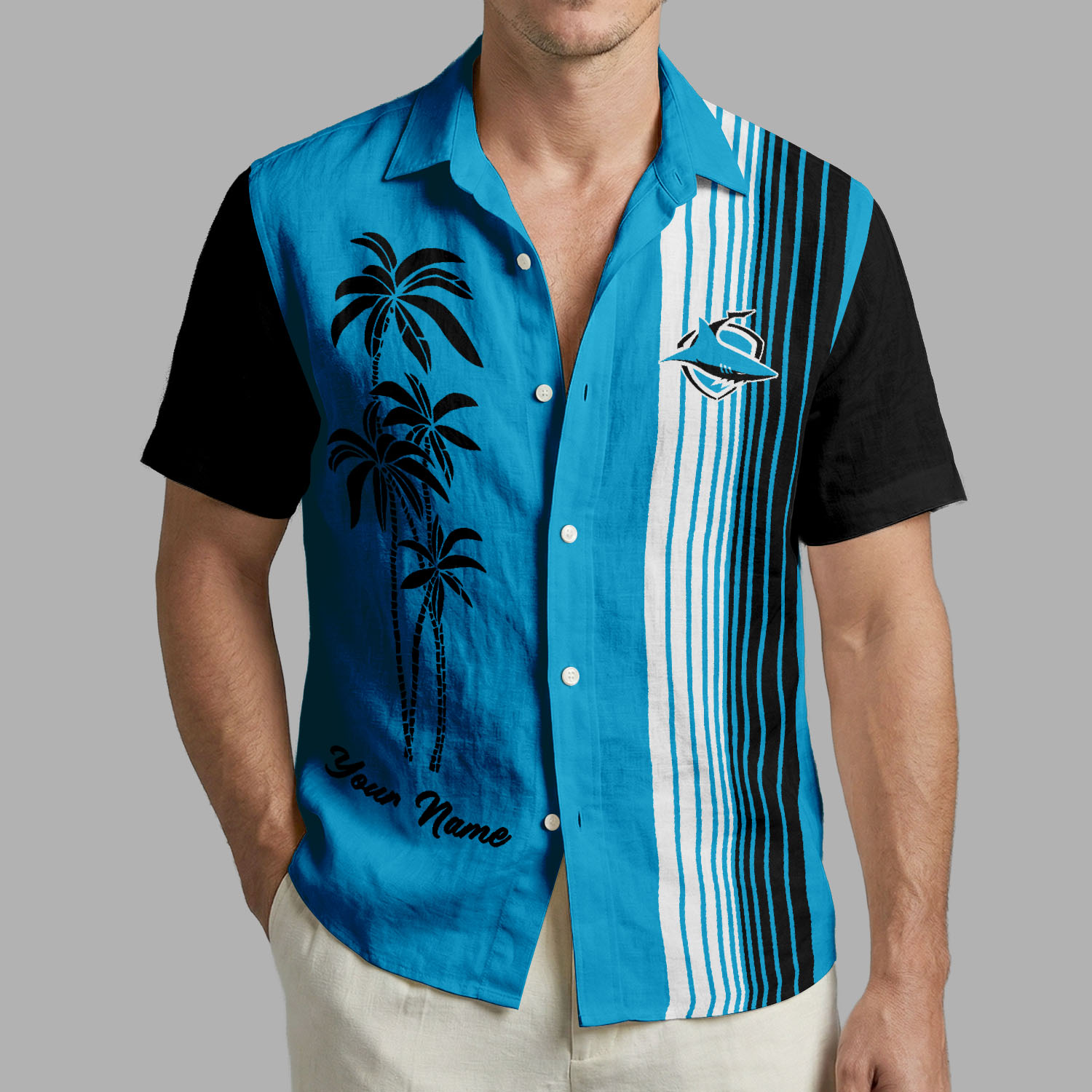 Auspiritmerch Cronulla-Sutherland Sharks Personalized Hawaiian Shirt Gift For Fans