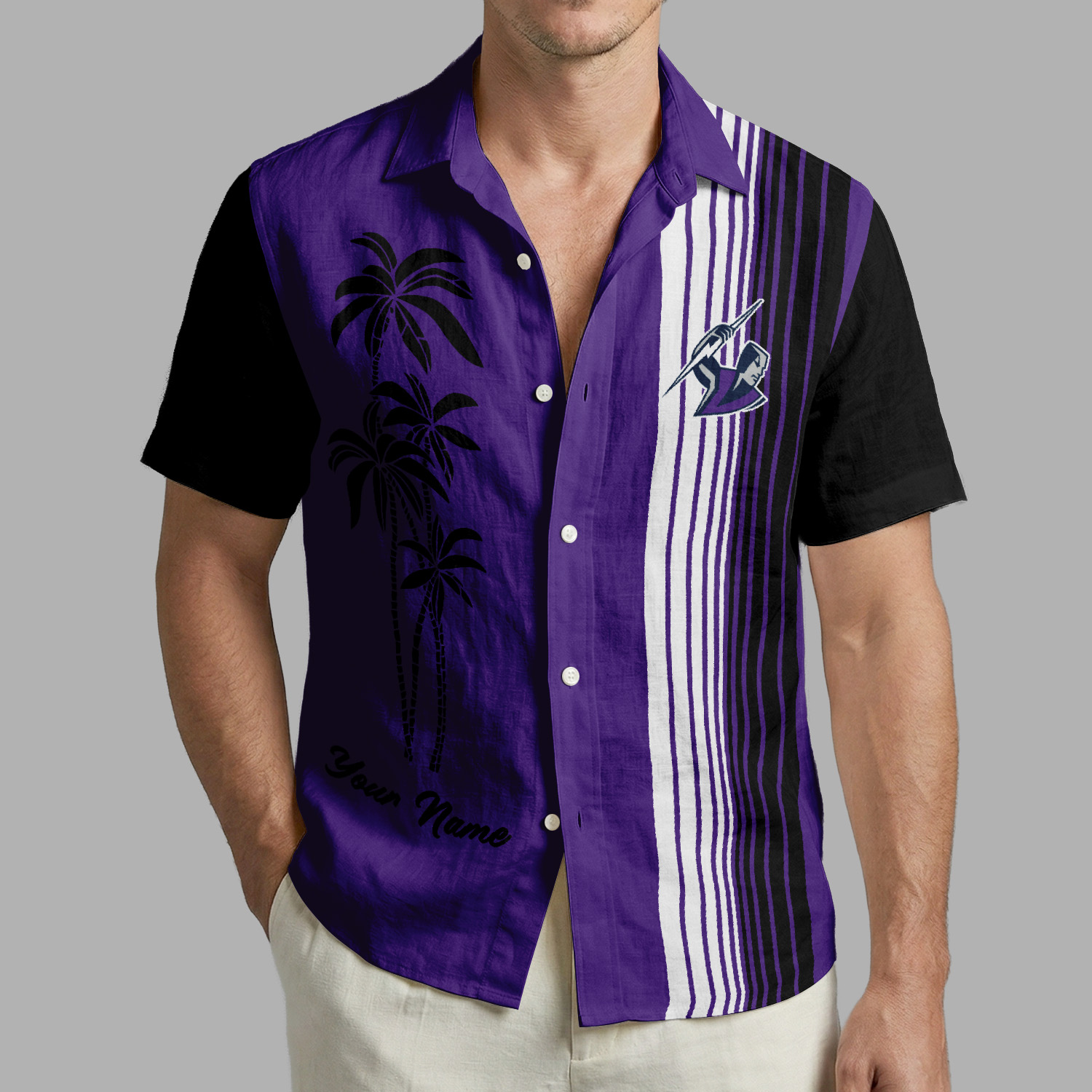 Auspiritmerch Melbourne Storm Personalized Hawaiian Shirt Gift For Fans