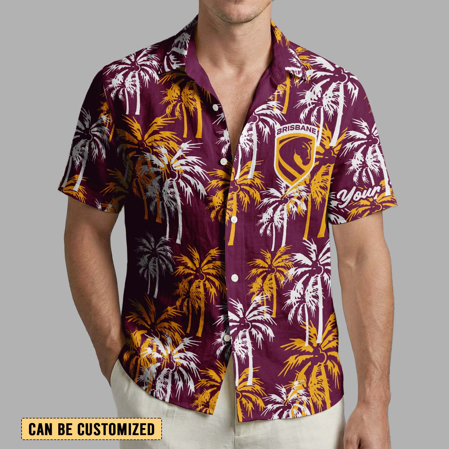 Auspiritmerch Brisbane Broncos Personalized Hawaiian Shirt Gift For Fans