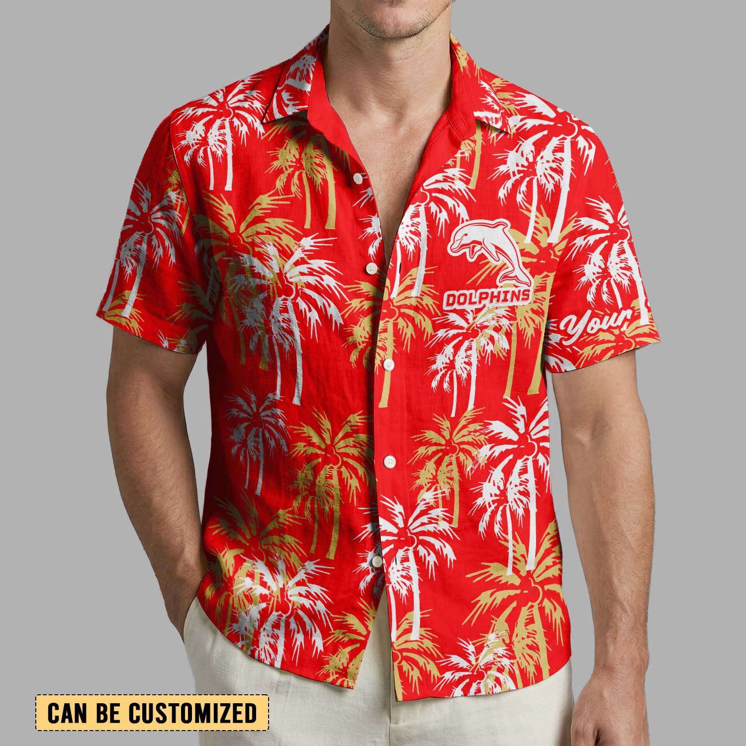 Auspiritmerch Dolphins Personalized Hawaiian Shirt Gift For Fans