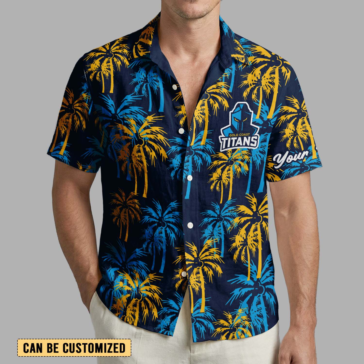Auspiritmerch Gold Coast Titans Personalized Hawaiian Shirt Gift For Fans