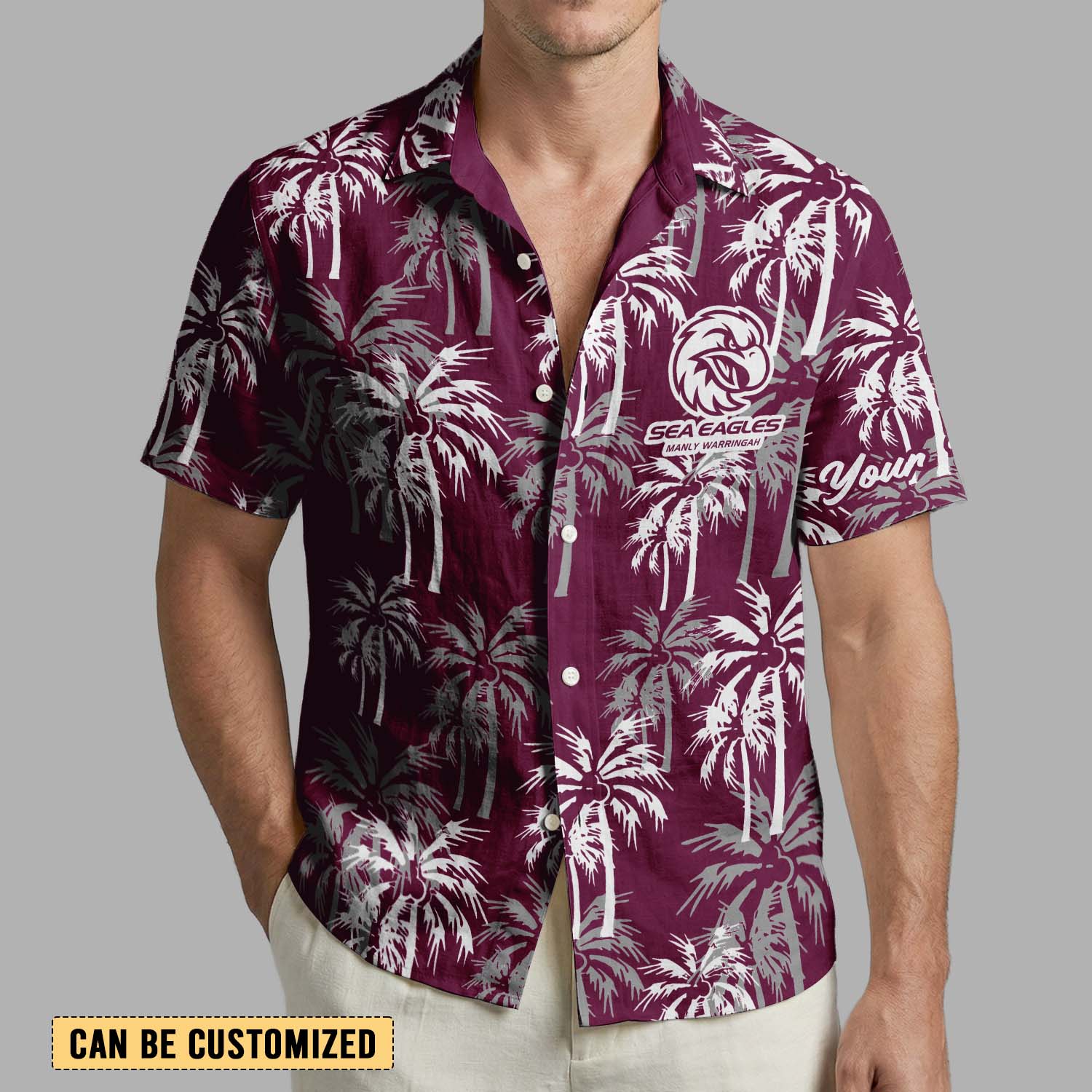 Auspiritmerch Manly Warringah Sea Eagles Personalized Hawaiian Shirt Gift For Fans