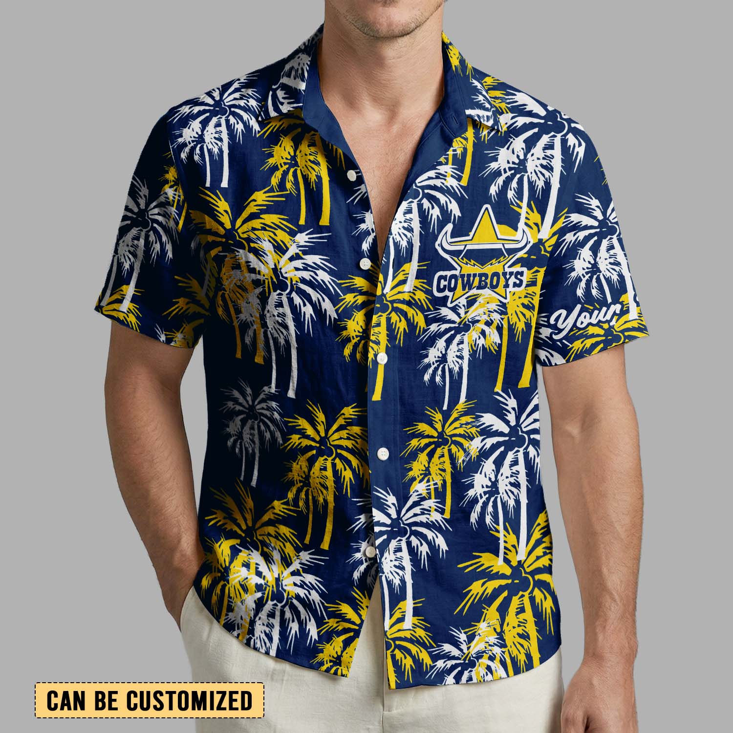 Auspiritmerch North Queensland Cowboys Personalized Hawaiian Shirt Gift For Fans