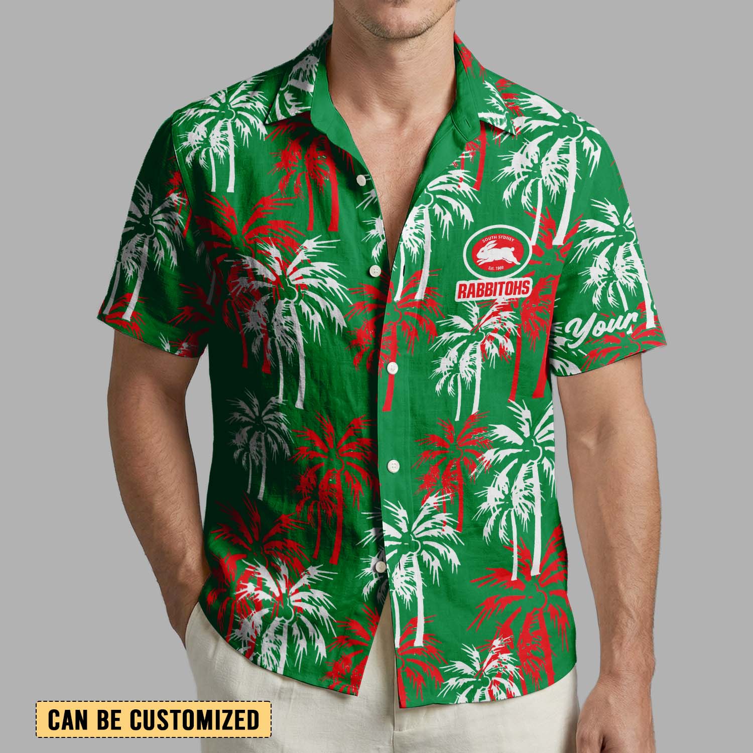 Auspiritmerch South Sydney Rabbitohs Personalized Hawaiian Shirt Gift For Fans