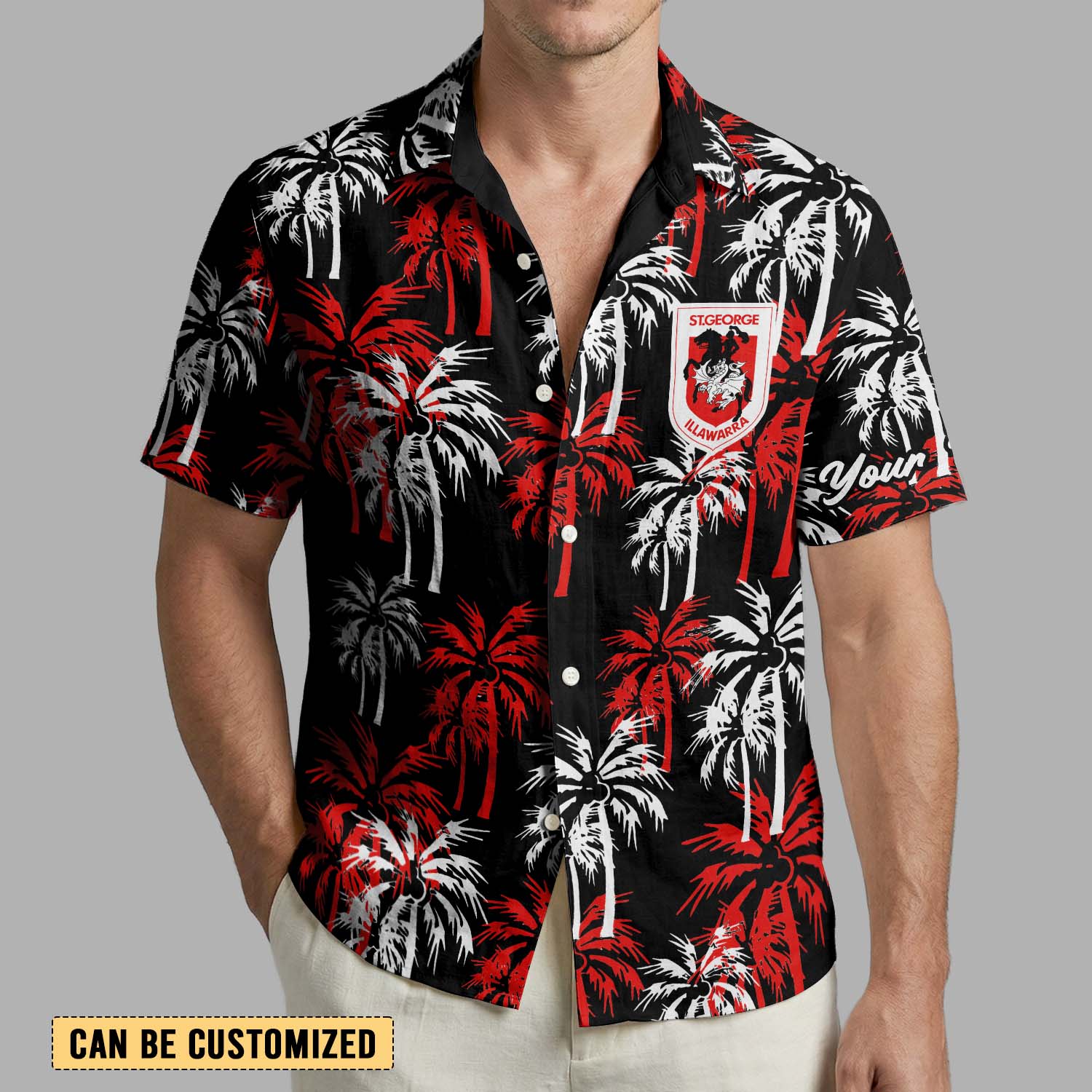 Auspiritmerch St. George Illawarra Dragons Personalized Hawaiian Shirt Gift For Fans