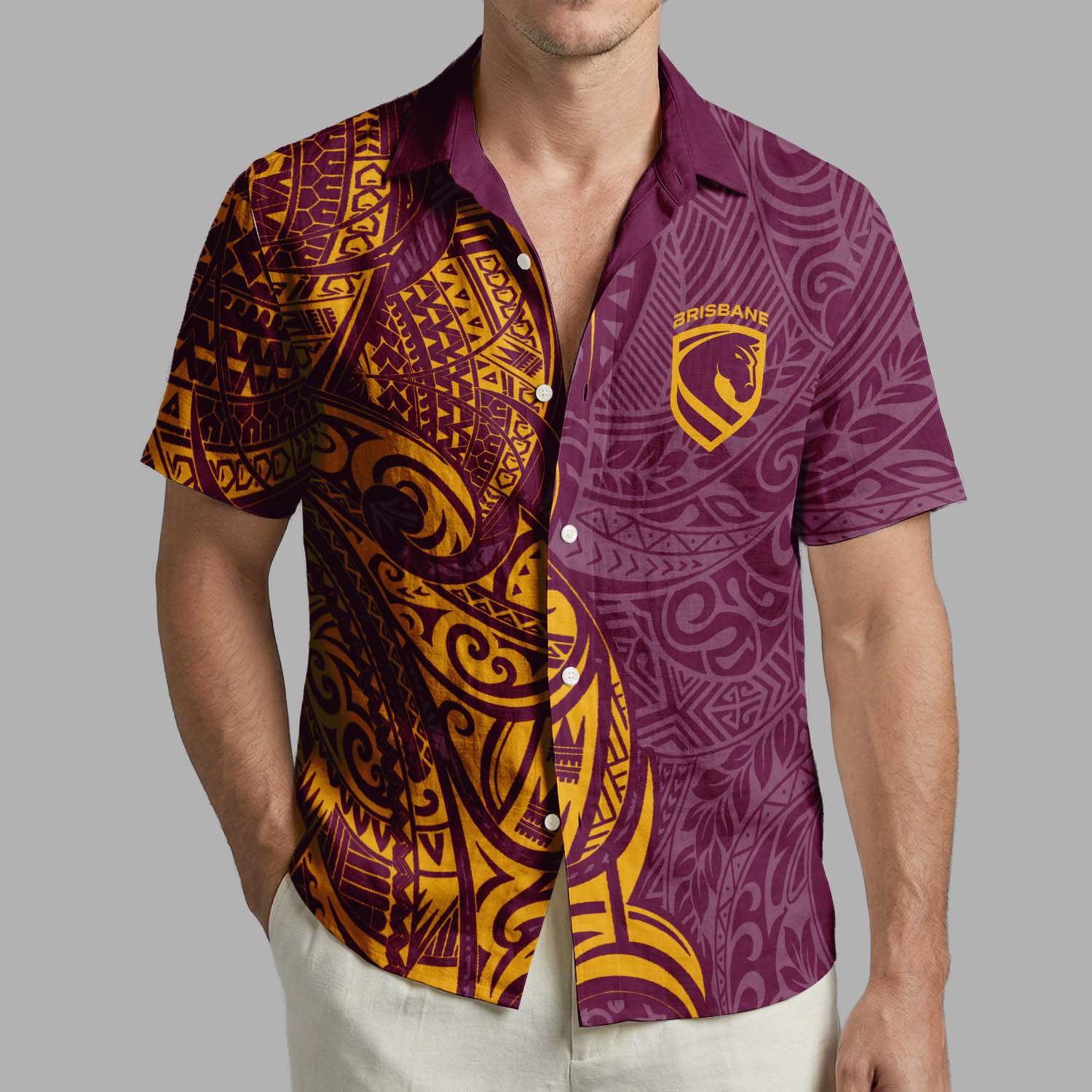 Auspiritmerch Brisbane Broncos Personalized Hawaiian Shirt Gift For Fans