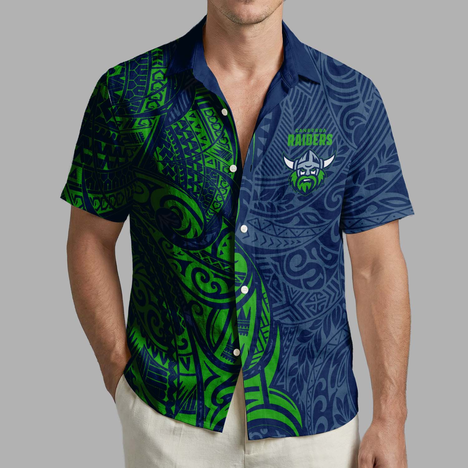 Auspiritmerch Canberra Raiders Personalized Hawaiian Shirt Gift For Fans