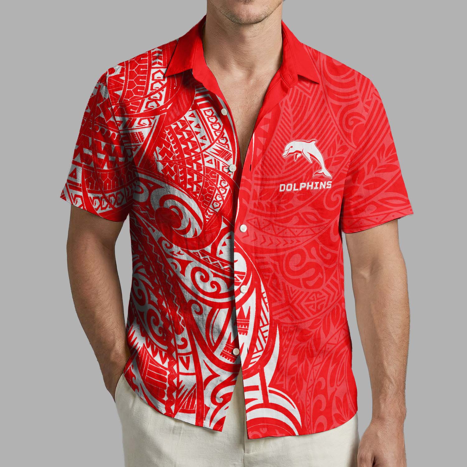 Auspiritmerch Dolphins Personalized Hawaiian Shirt Gift For Fans