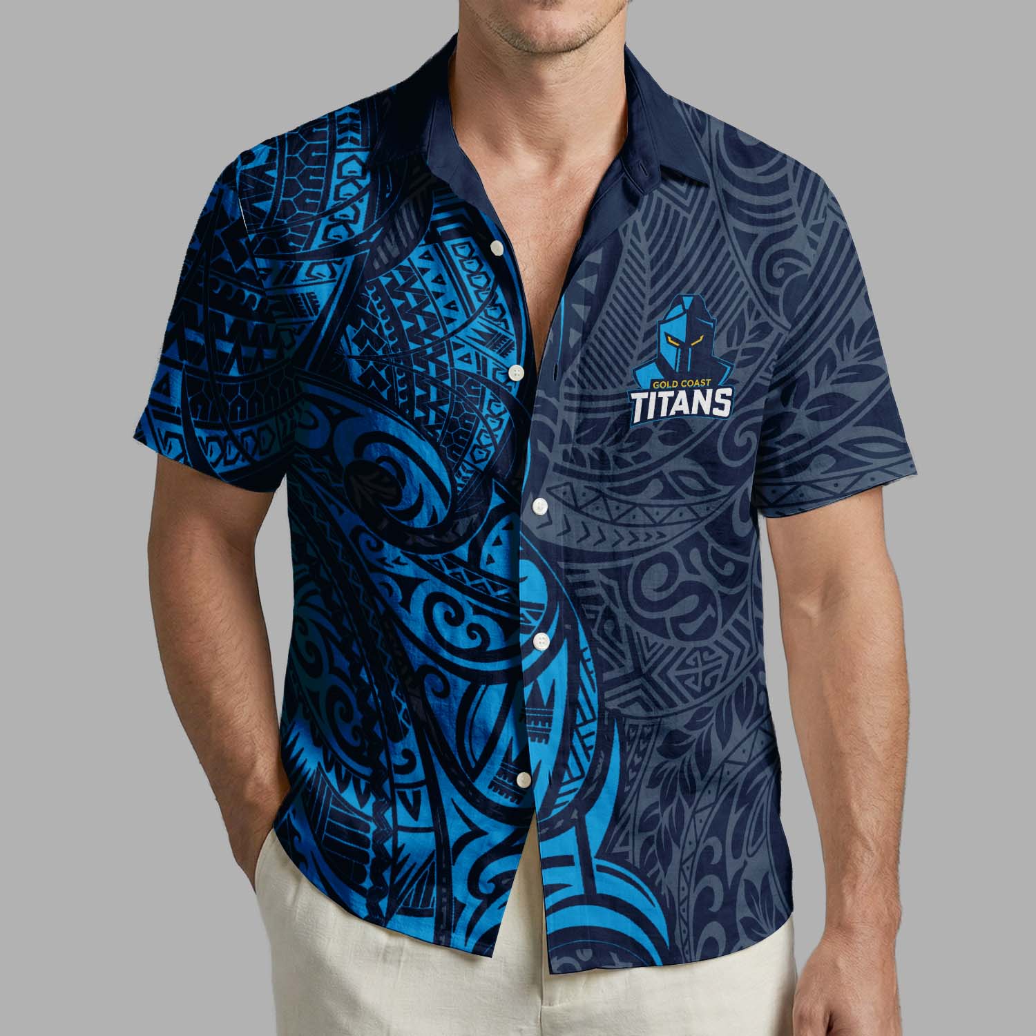 Auspiritmerch Gold Coast Titans Personalized Hawaiian Shirt Gift For Fans