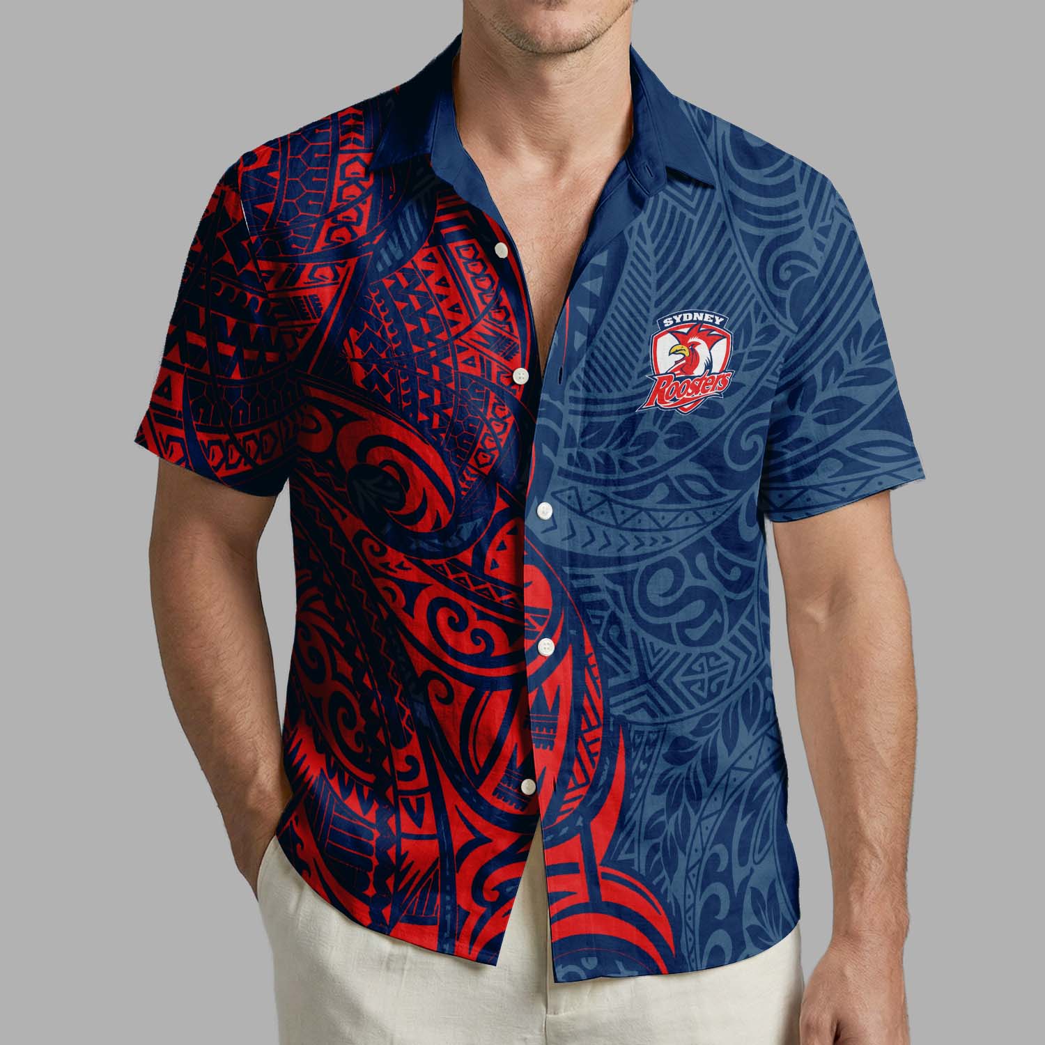Auspiritmerch Sydney Roosters Personalized Hawaiian Shirt Gift For Fans