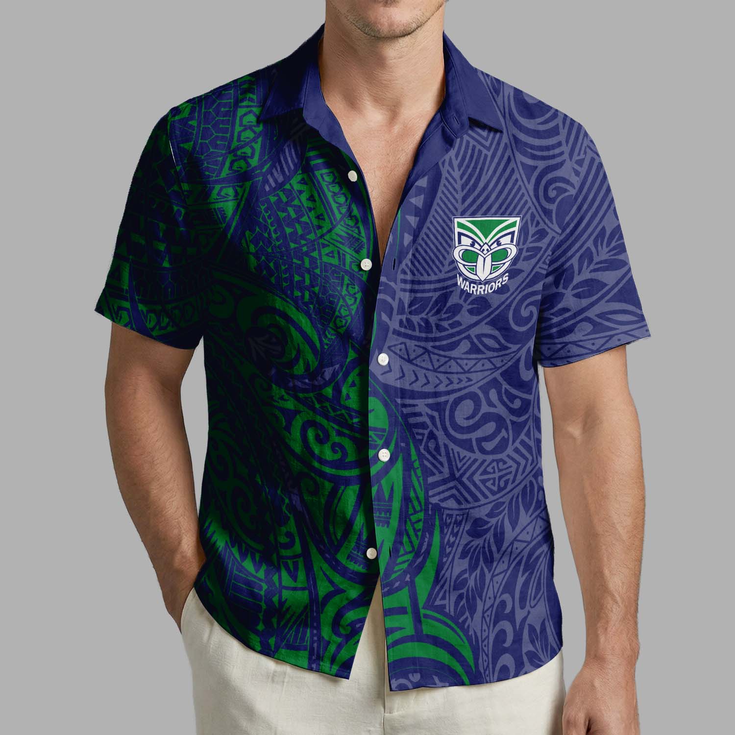 Auspiritmerch New Zealand Warriors Personalized Hawaiian Shirt Gift For Fans