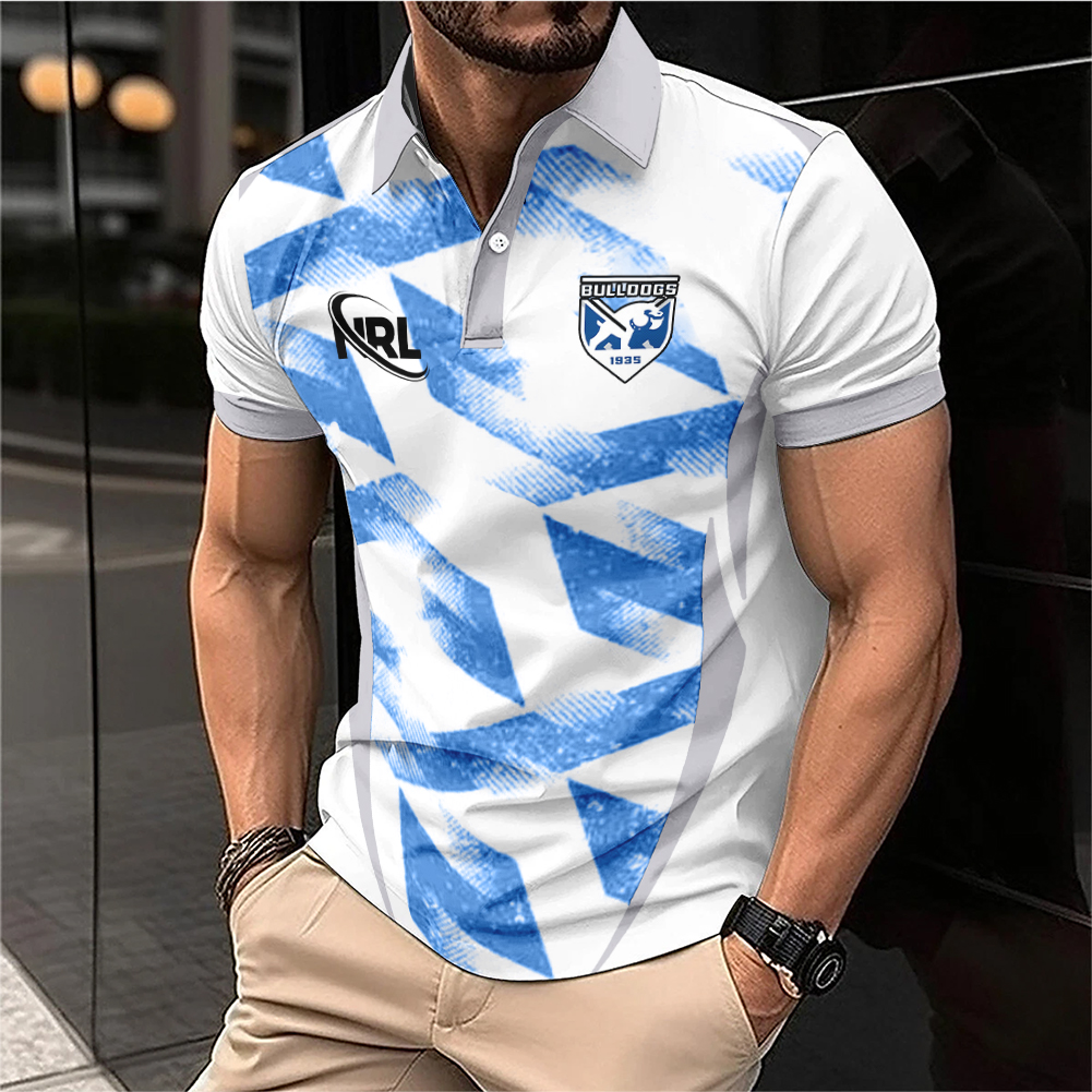 Auspiritmerch Canterbury-Bankstown Bulldogs Personalized Polo Shirt Gift For Fans