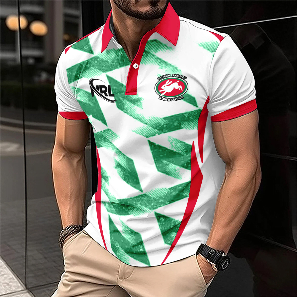 Auspiritmerch South Sydney Rabbitohs Personalized Polo Shirt Gift For Fans
