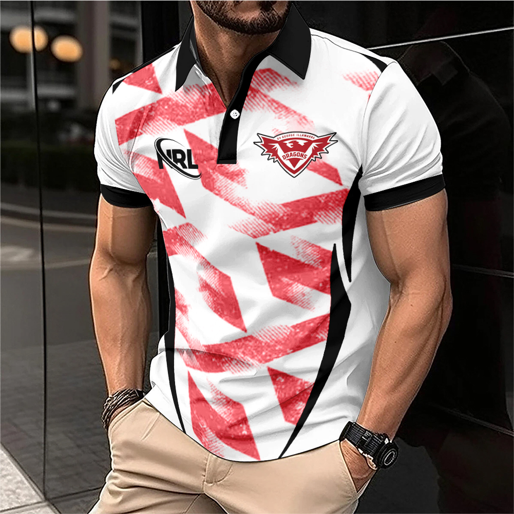 Auspiritmerch St. George Illawarra Dragons Personalized Polo Shirt Gift For Fans