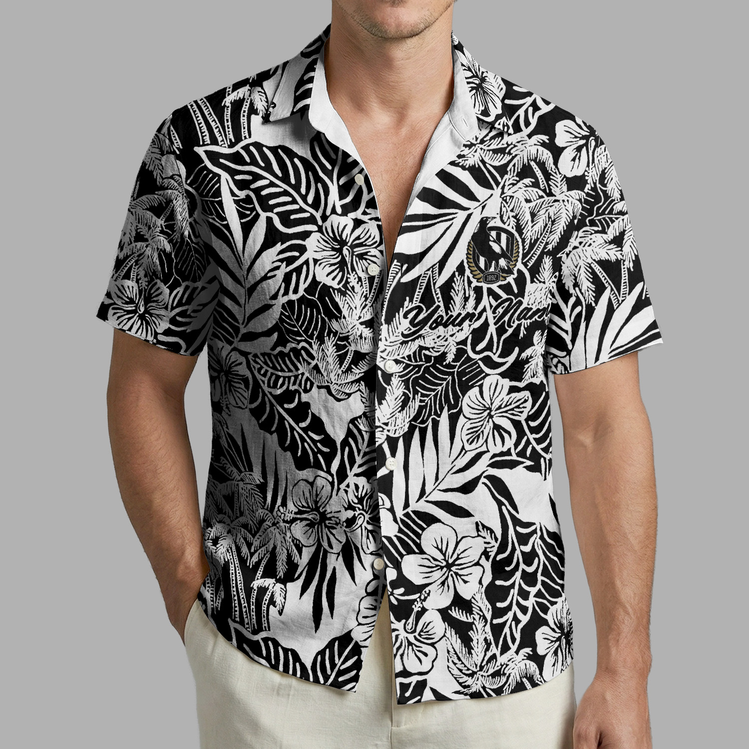 Auspiritmerch Collingwood Magpies Personalized Hawaiian Shirt Gift For Fans