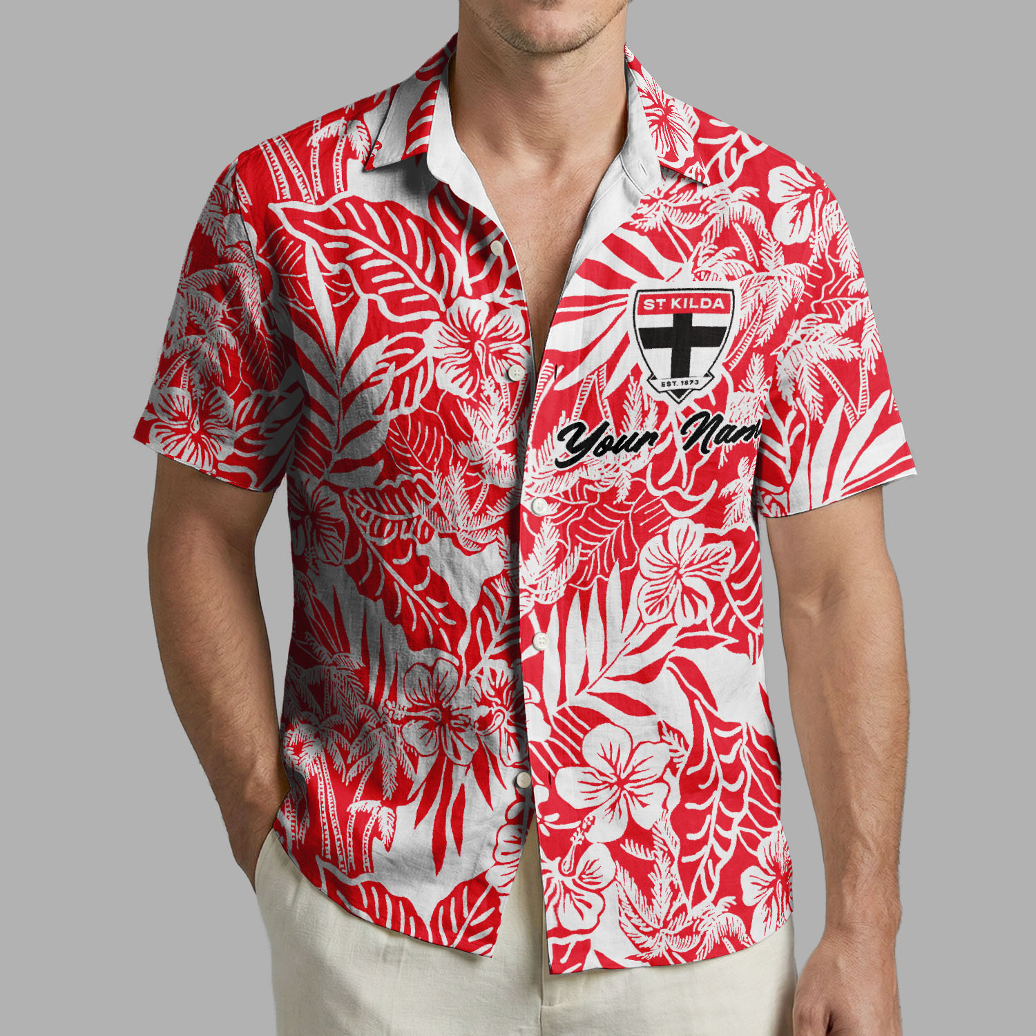 Auspiritmerch St Kilda Saints Personalized Hawaiian Shirt Gift For Fans