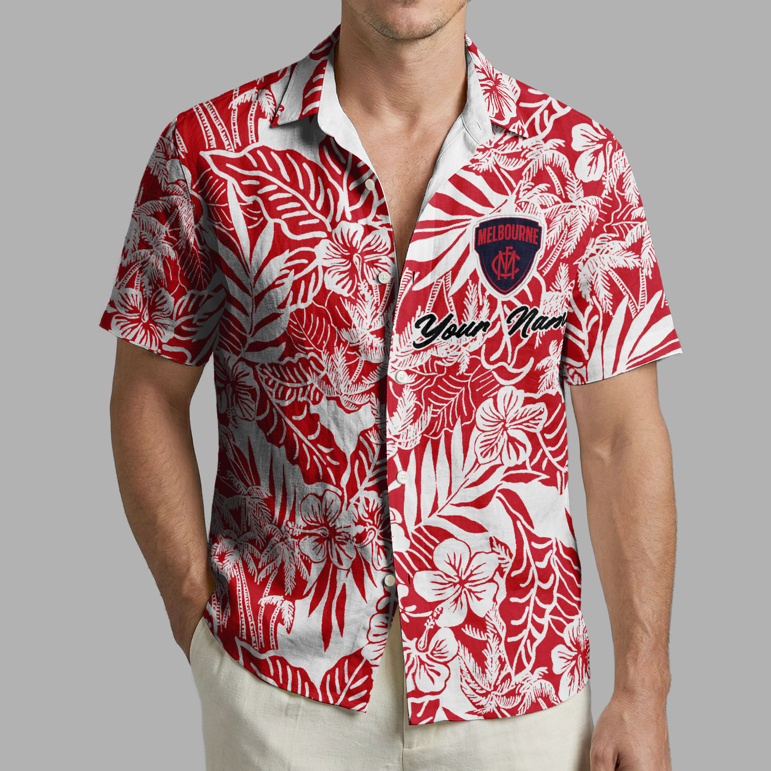 Auspiritmerch Melbourne Demons Personalized Hawaiian Shirt Gift For Fans