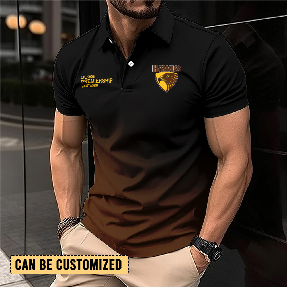 Auspiritmerch Hawthorn Hawks Personalized Polo Shirt Gift For Fans
