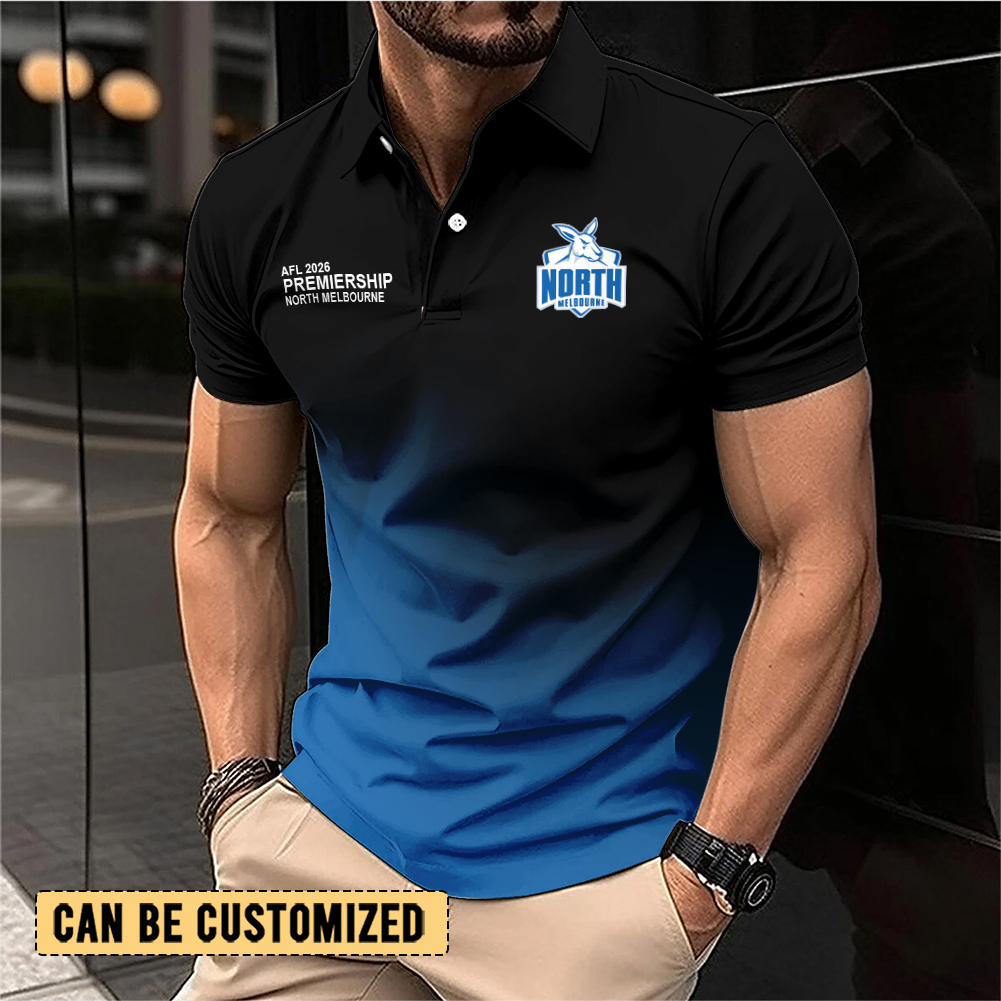 Auspiritmerch North Melbourne Personalized Polo Shirt Gift For Fans