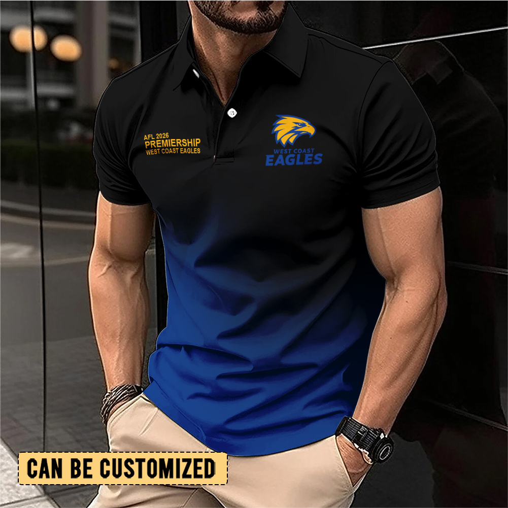 Auspiritmerch West Coast Eagles Personalized Polo Shirt Gift For Fans