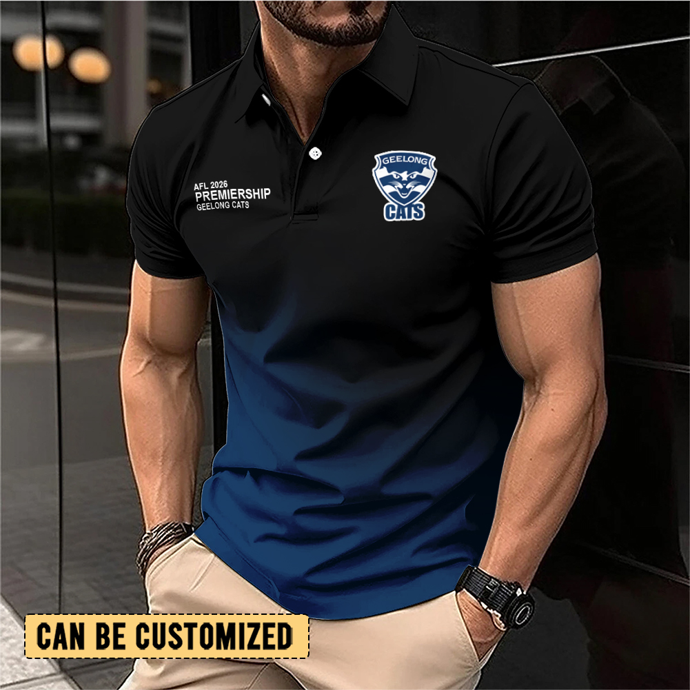 Auspiritmerch Geelong Cats Personalized Polo Shirt Gift For Fans