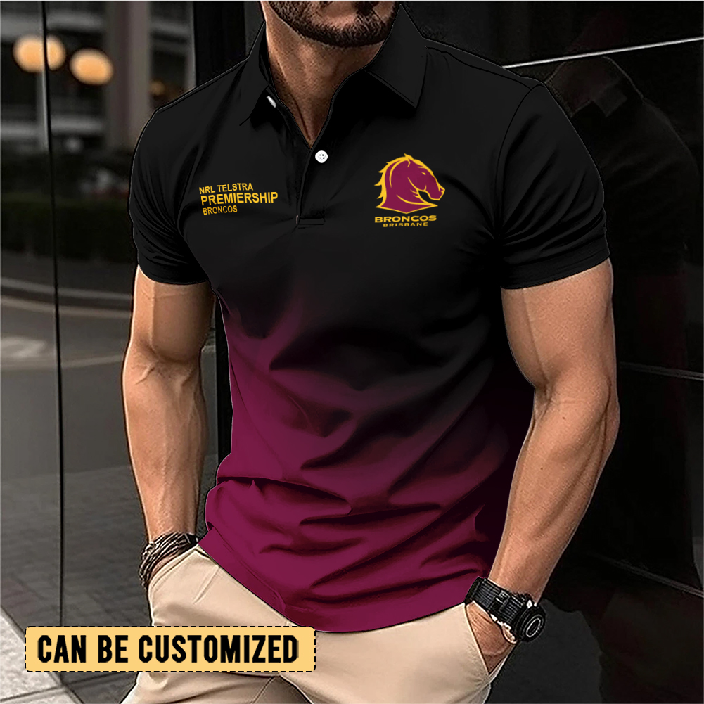 Auspiritmerch Brisbane Broncos Personalized Polo Shirt Gift For Fans