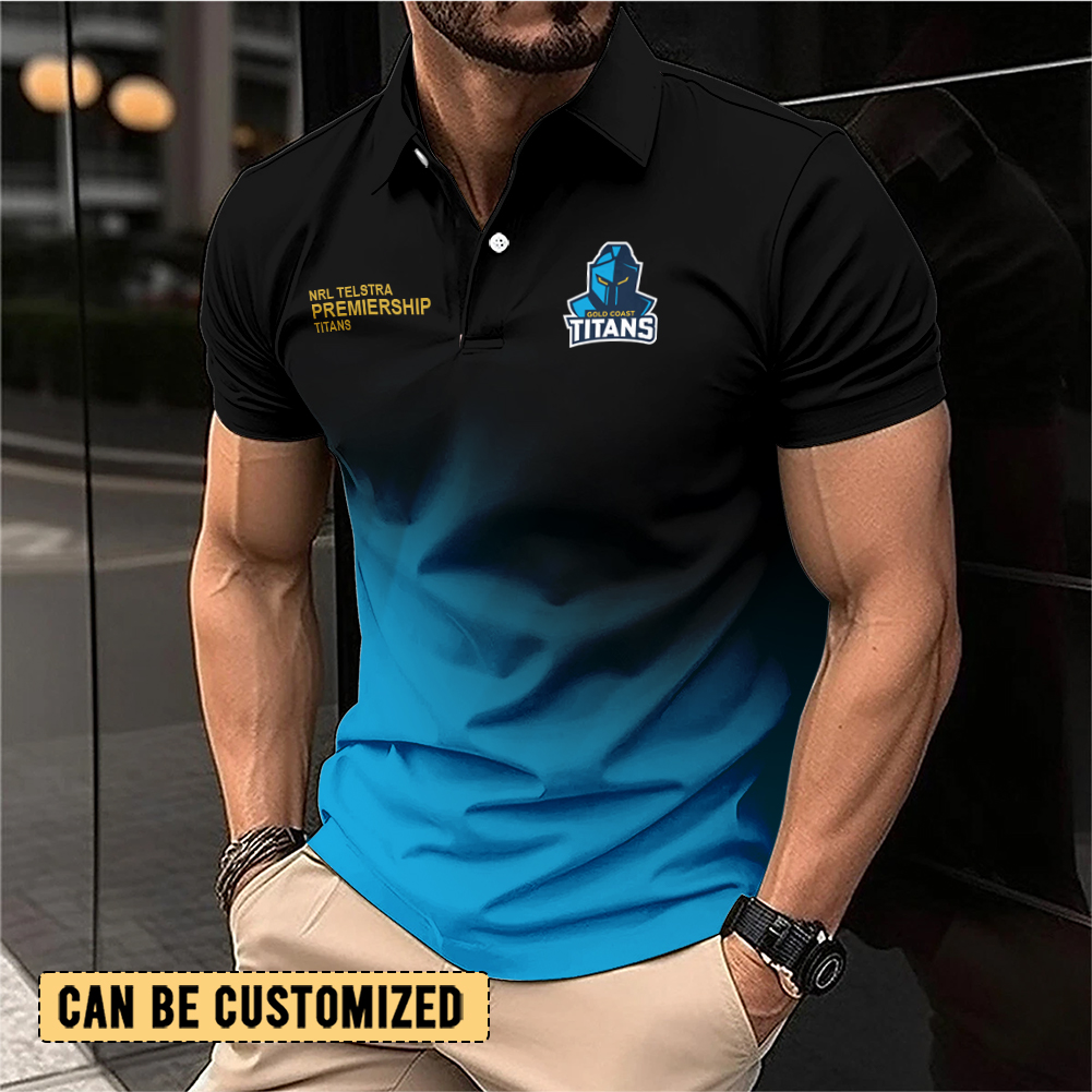 Auspiritmerch Gold Coast Titans Personalized Polo Shirt Gift For Fans