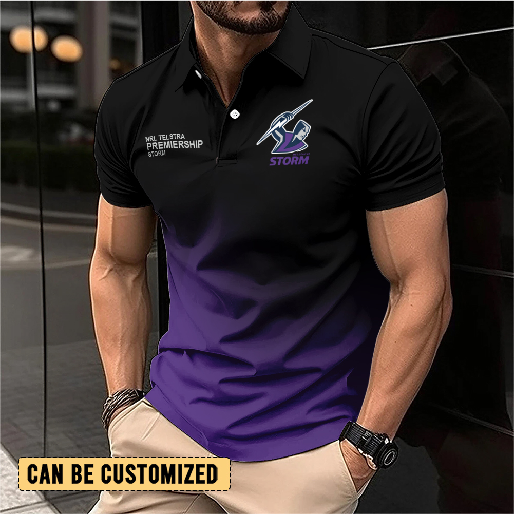 Auspiritmerch Melbourne Storm Personalized Polo Shirt Gift For Fans