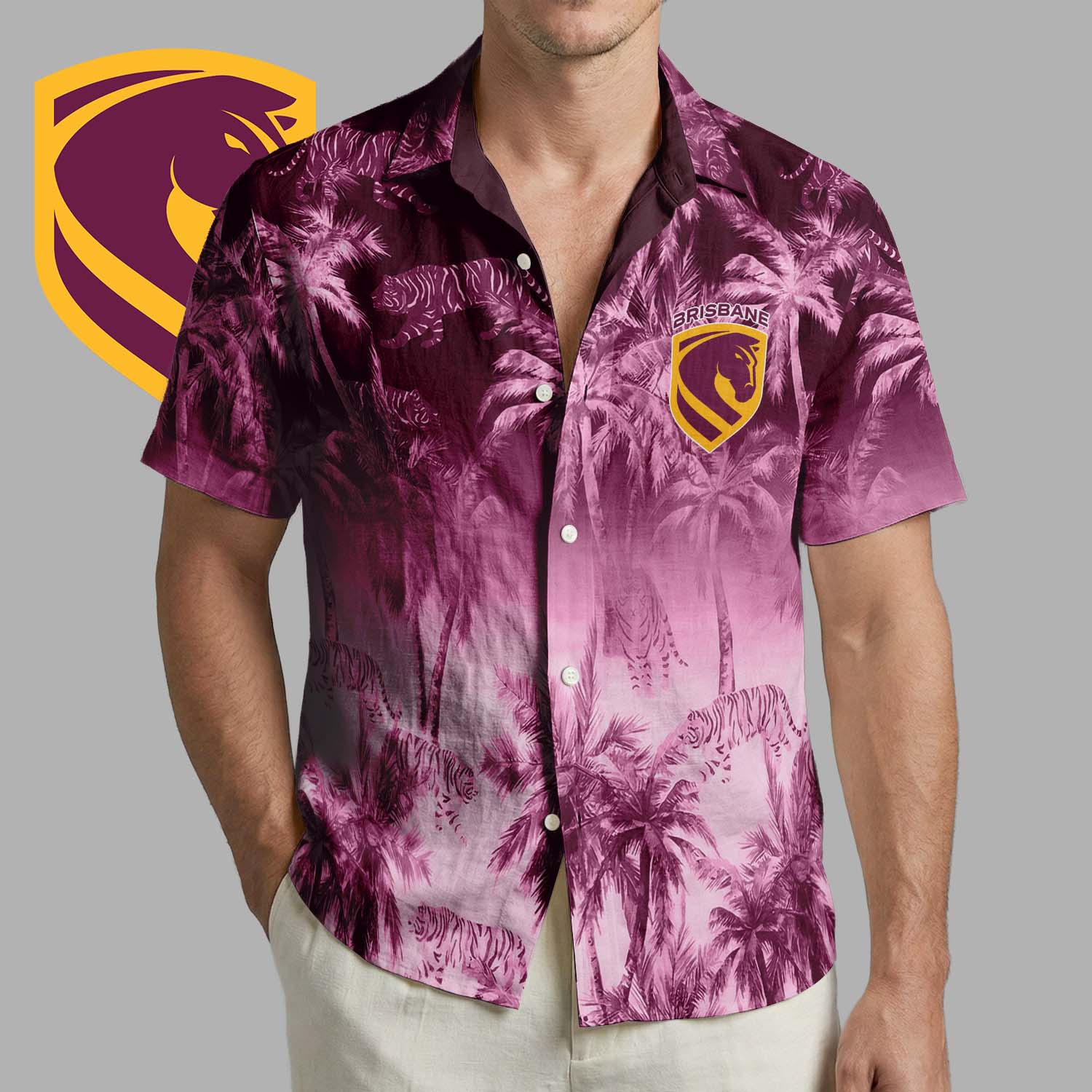 Auspiritmerch Brisbane Broncos Personalized Hawaiian Shirt Gift For Fans