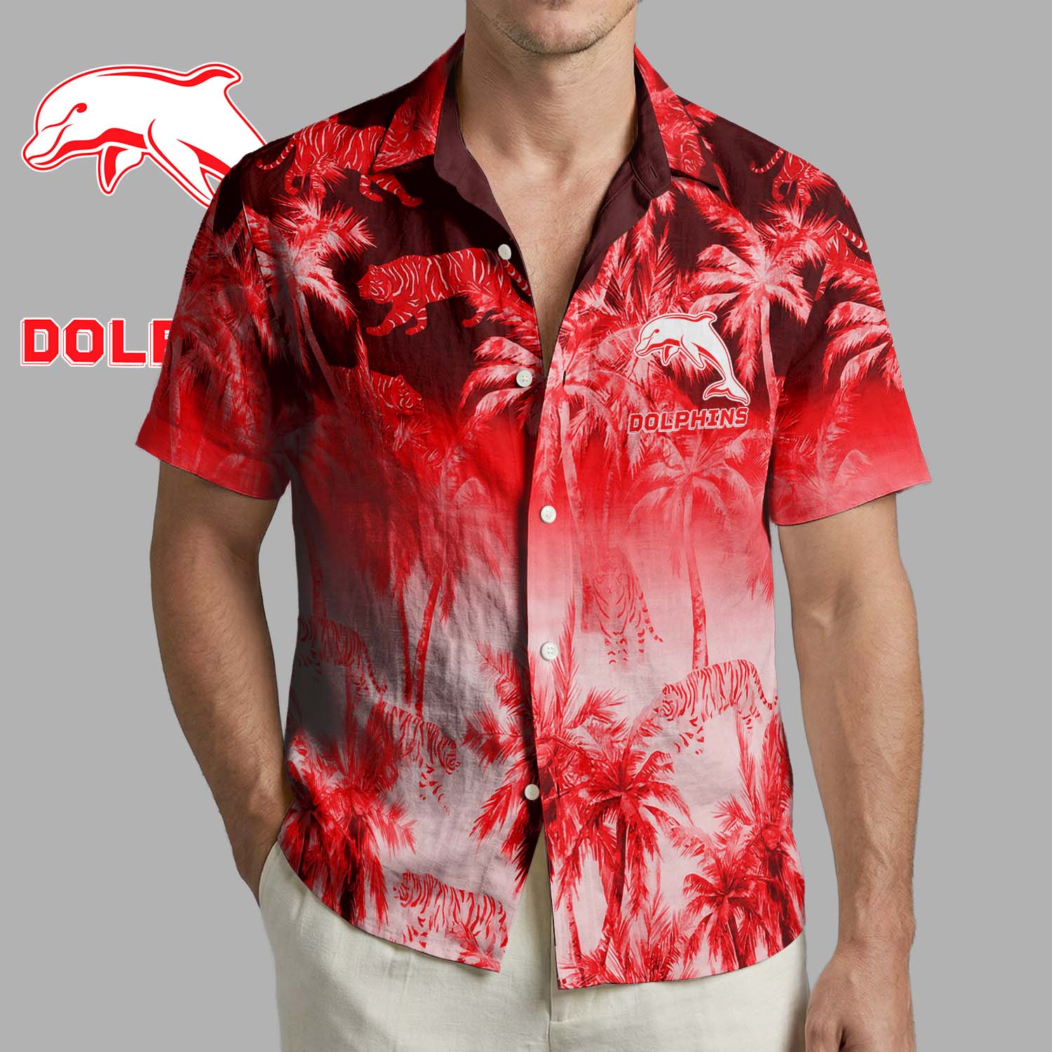 Auspiritmerch Dolphins Personalized Hawaiian Shirt Gift For Fans