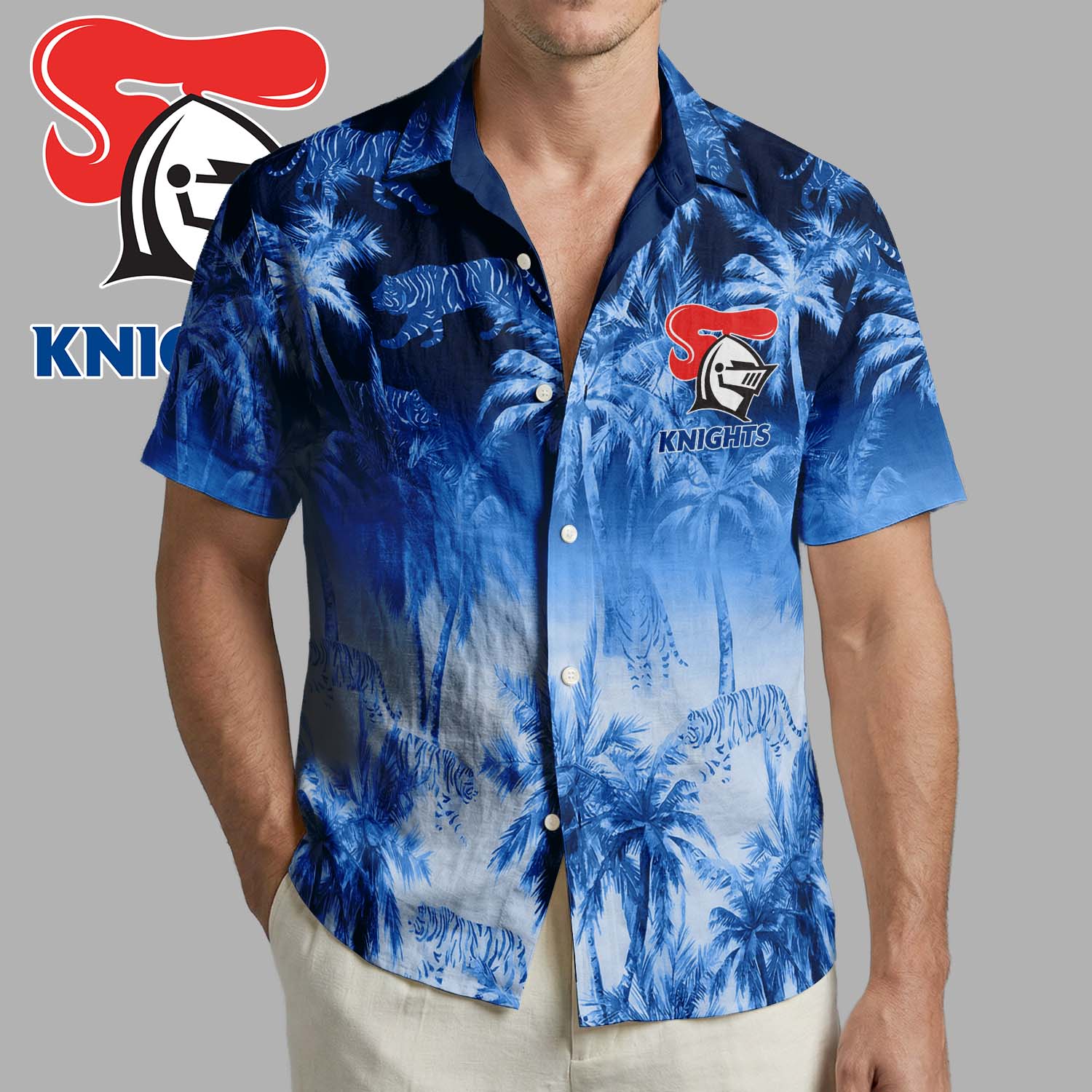 Auspiritmerch Newcastle Knights Personalized Hawaiian Shirt Gift For Fans